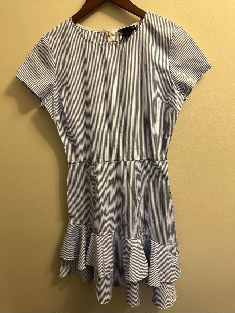 Aqua Blue & White Striped women’s Dress